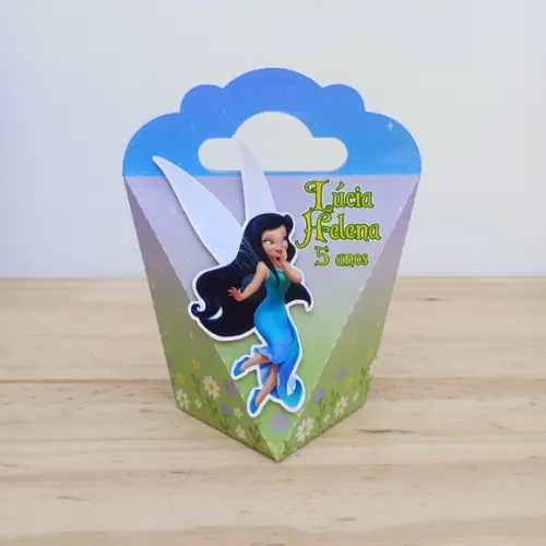 Kit 25 Caixas Disney Fadas Tinker Bell Personalizadas