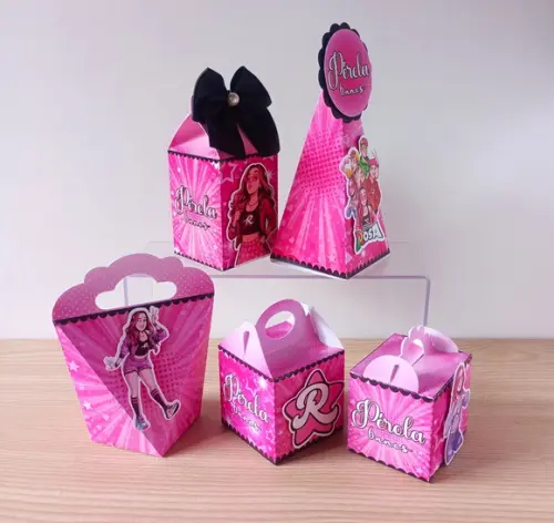 Kit 25 Caixas Emily Vick os Rosas Personalizadas