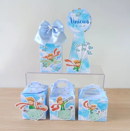 Kit 25 Caixas Pequeno Príncipe Personalizadas/ Lembrancinhas