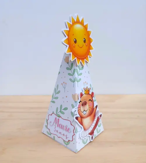 Kit 25 Caixas Tema Capivara Personalizadas