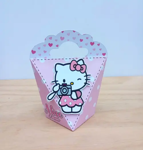 Kit 30 Caixas Hello Kitty Personalizadas