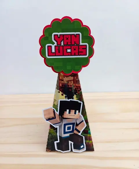 Kit 30 Caixas Minicraft Personalizadas