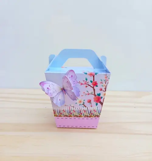 Kit 30 Caixas Jardim das Borboletas Personalizadas