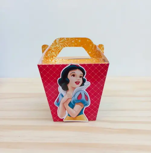Kit 40 Caixas Branca de Neve Personalizadas