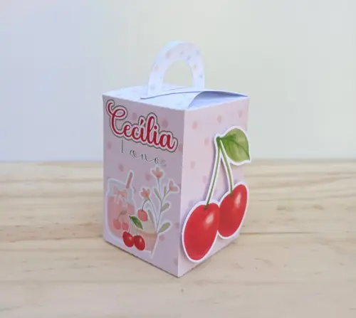 Kit 40 Caixas Cerejinha Personalizadas
