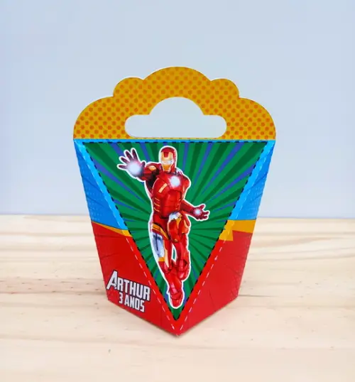 Kit 40 Caixas Vingadores Personalizadas
