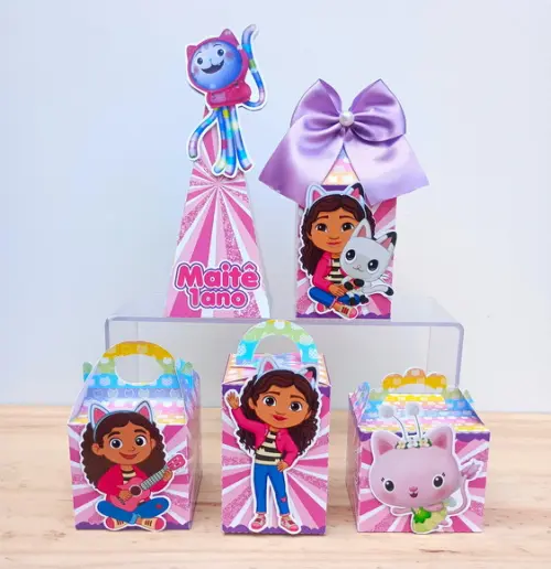 Kit 50 Caixas a Casa Mágica da Gabby Personalizadas