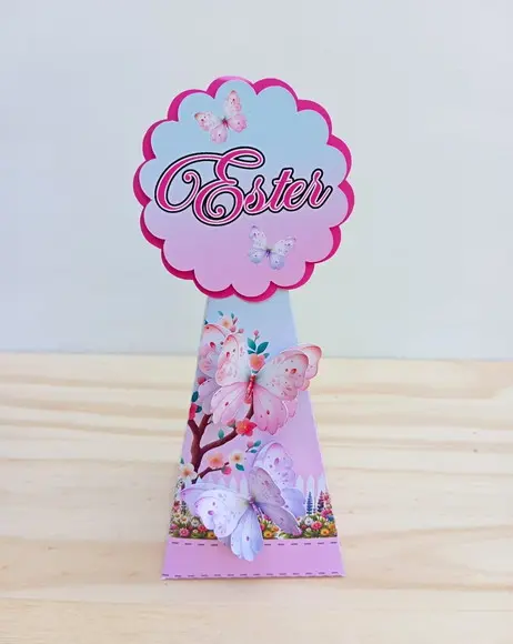 Kit 50 Caixas Jardim das Borboletas Personalizadas