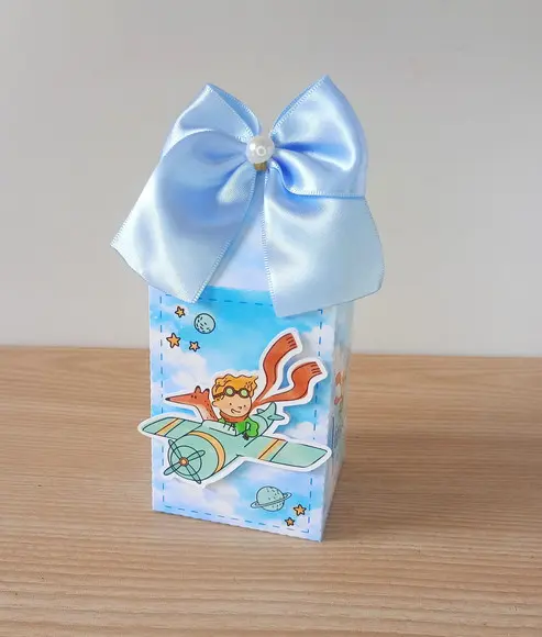 Kit 50 Caixas Pequeno Príncipe Personalizadas/ Lembrancinha