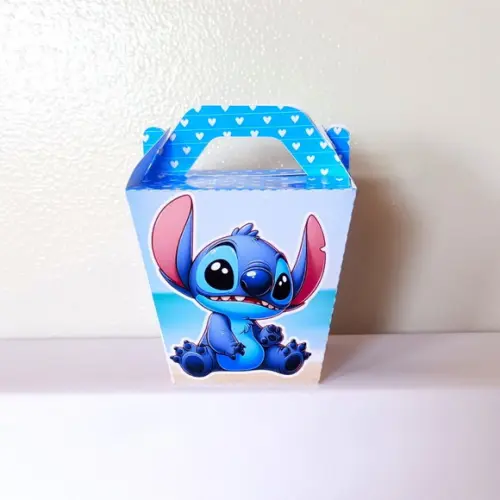 Kit Caixas Personalizadas Stitch (50 Caixas)