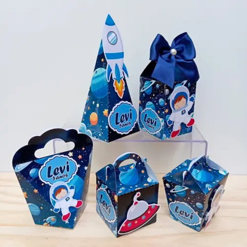 Kit Festa Astronauta Personalizadas- 15 Caixas