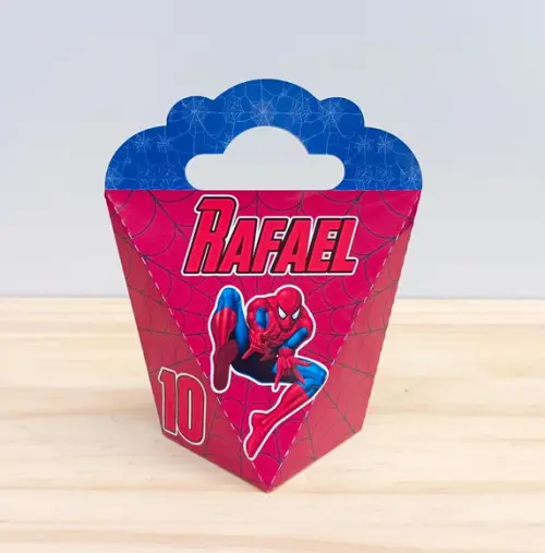 Kit Festa Homem Aranha 40 Caixas Personalizadas Infantil
