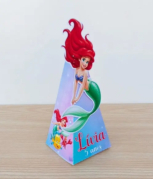 Lembrancinha Ariel Caixa Pirâmide Personalizada