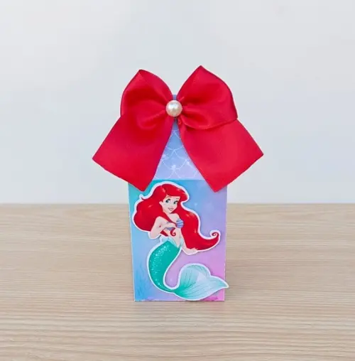 Lembrancinha Caixa Milk Ariel a Pequena Sereia Personalizada