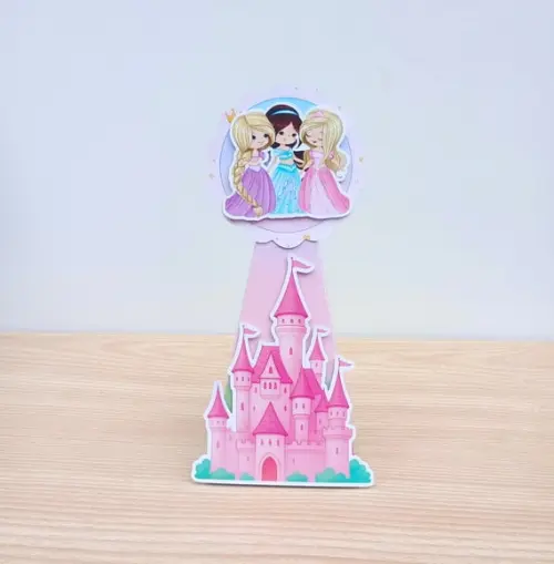 Lembrancinha Princesas Disney Caixa Pirâmide Personalizada