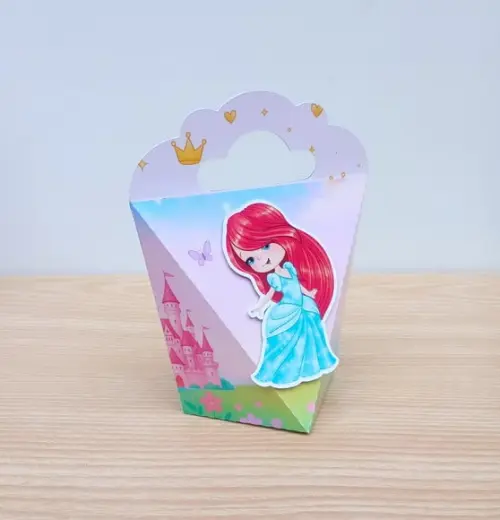 Lembrancinha Princesas Disney Cute Caixa Coração