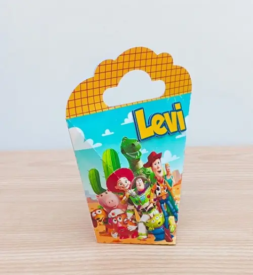 Lembrancinha Toy Story Caixa Coração Personalizada