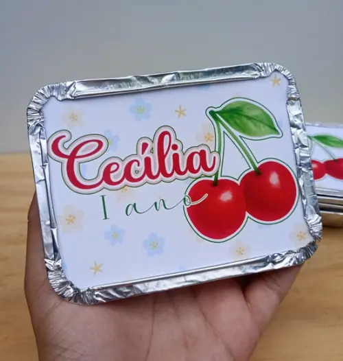 Marmita Cerejinha Personalizada- Lembrancinha Cerejinha