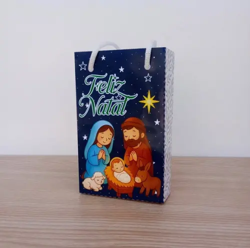 Sacolinha de Natal Cristão Personalizada P
