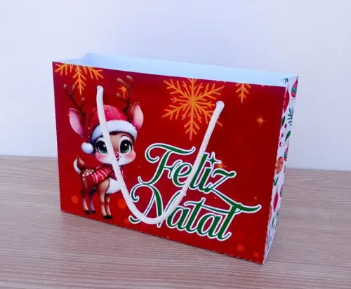 Sacolinha de Natal Personalizada m