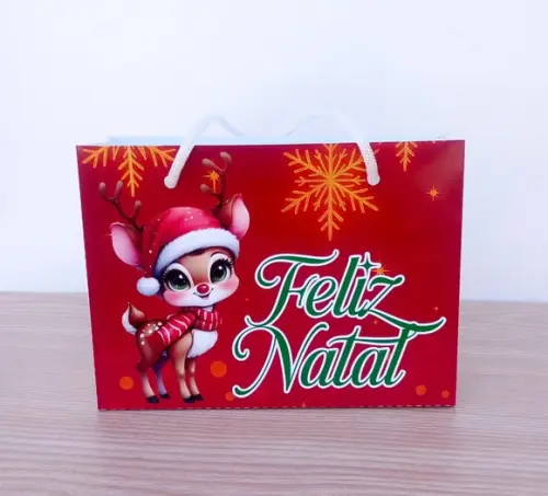 Sacolinha de Natal Personalizada m