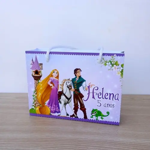 Sacolinha Enrolados Rapunzel Personalizadas m