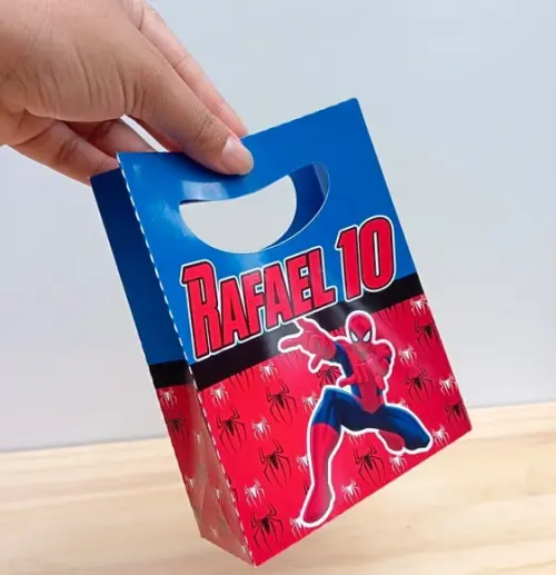 Sacolinha Personalizada Homem Aranha