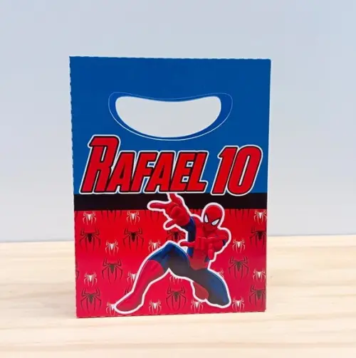 Sacolinha Personalizada Homem Aranha