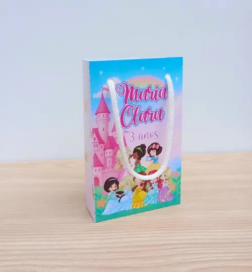 Sacolinha Princesas Disney Cute Personalizadas P