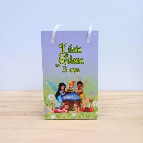 Sacolinha Tinker Bell Disney Fadas Personalizadas P