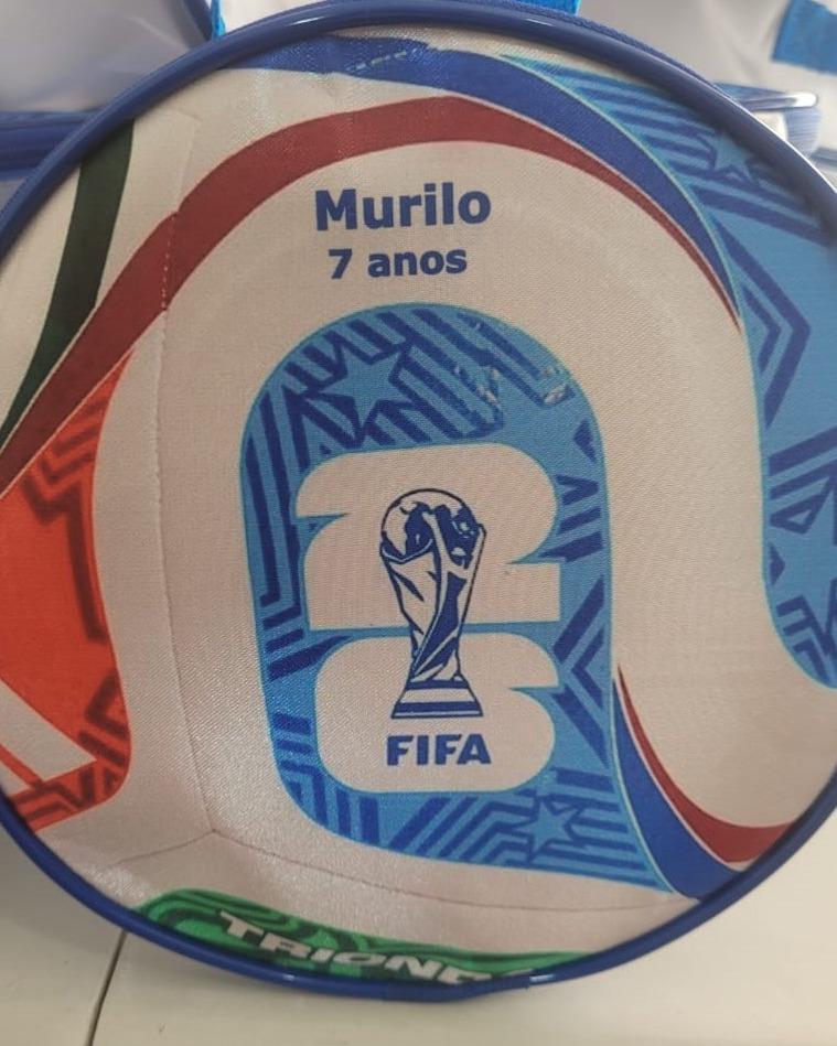 Bolsa Personalizada Bola de Futebol - lembrancinha de aniversario