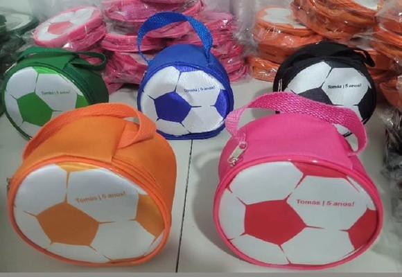 Bolsa Mini Bola Futebol - Lembrancinhas 15x15x8 Aprox.