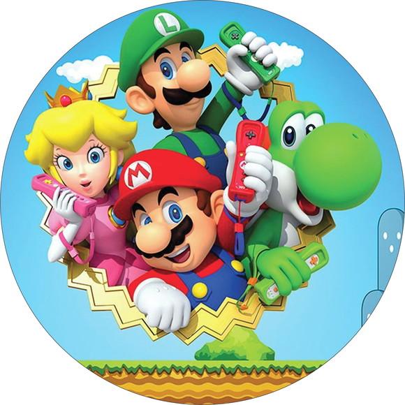 Bolsa Redonda Personalizada Super Mario Bros
