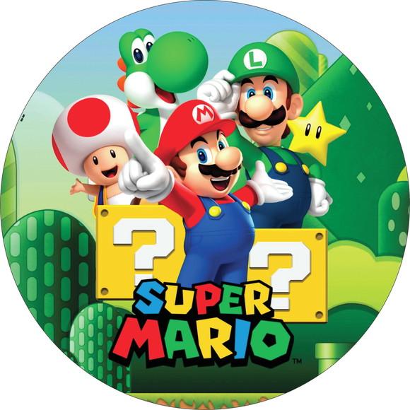 Bolsa Redonda Personalizada Super Mario Bros