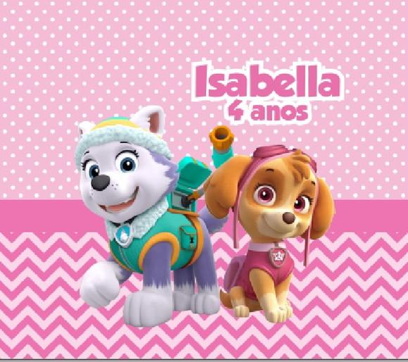 Bolsa Retangular Personalizada Patrulha Canina