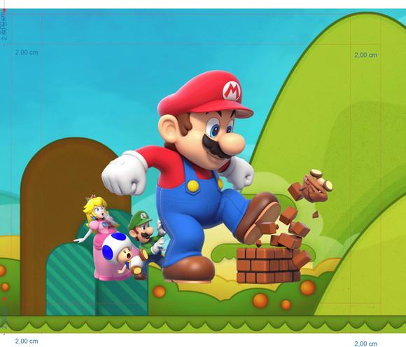 Bolsa Retangular Personalizada Super Mario Bros