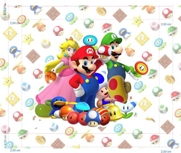 Bolsa Retangular Personalizada Super Mario Bros