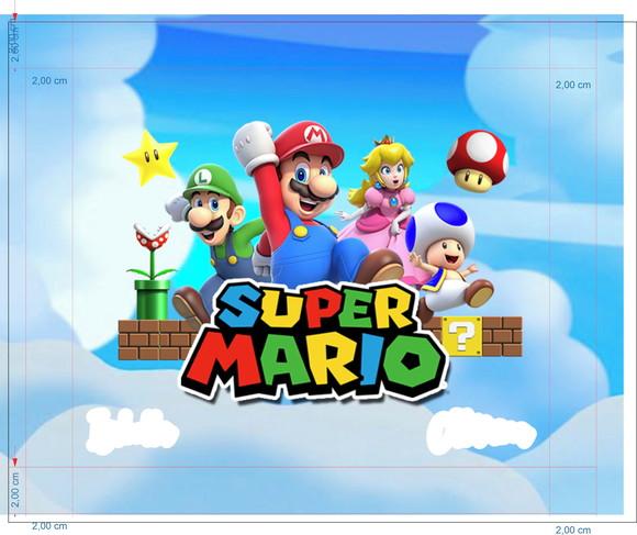 Bolsa Retangular Personalizada Super Mario Bros