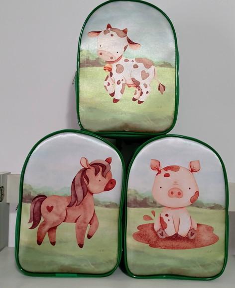 Mochila Fazendinha Aquarela