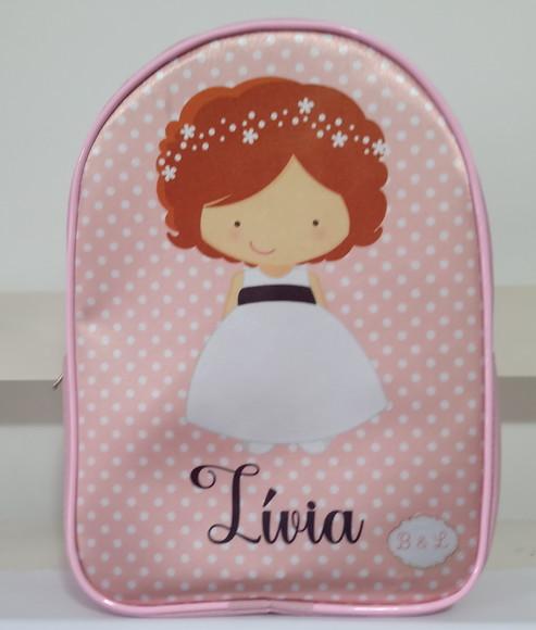 Mochila Pajens e Damas Bonequinhos Personalizada