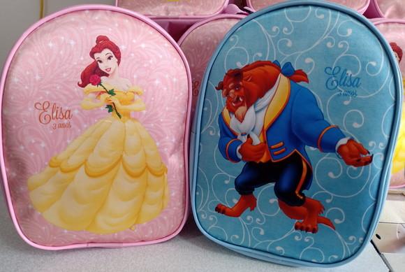 Mochila Personalizada a Bela e a Fera