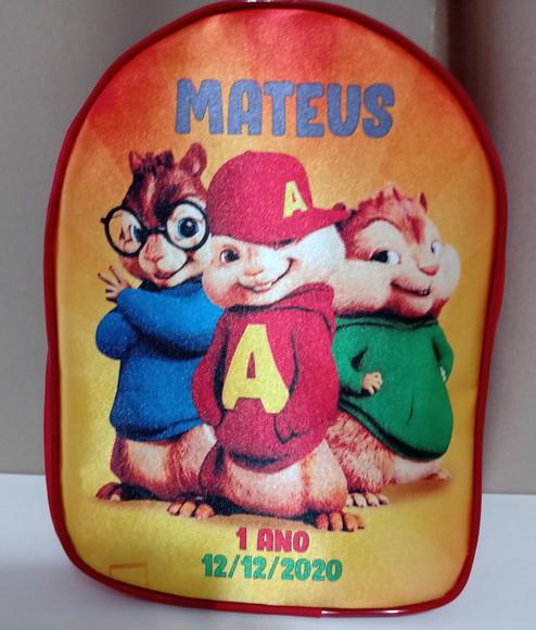 Mochila Personalizada Alvim e os Esquilos