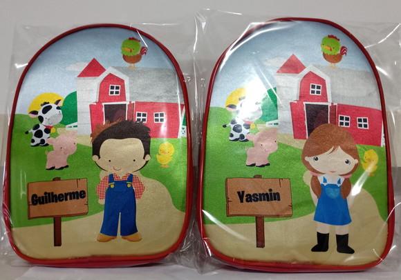 Mochila Personalizada Fazendinha