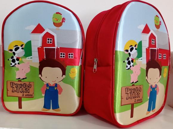 Mochila Personalizada Fazendinha