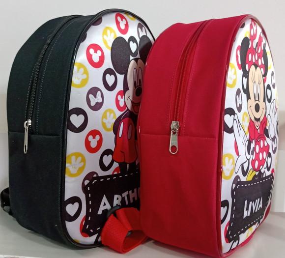 Mochila Personalizada Mickey e Minnie