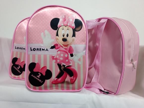 Mochila Personalizada Minnie Rosa