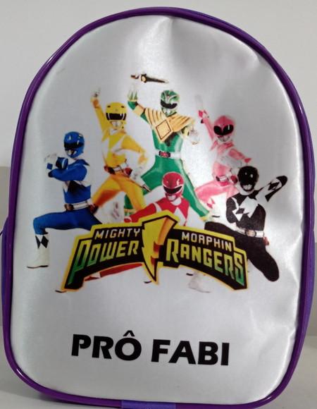 Mochila Personalizada Power Rangers