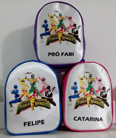 Mochila Personalizada Power Rangers