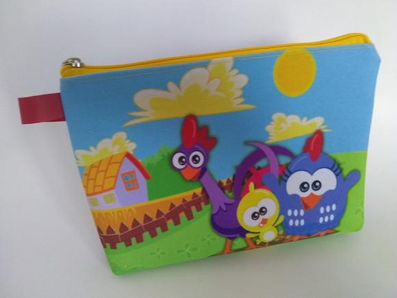 Necessaire Personalizada Galinha Pintadinha 21x17
