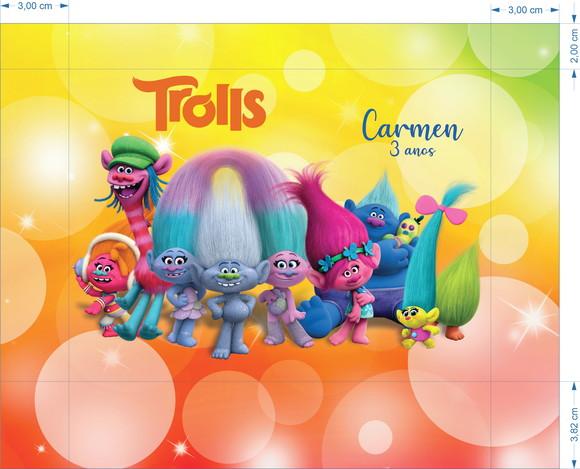 Necessaire Personalizada Trolls 21x17